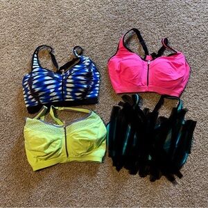 Three VSX Sport bras from Victorias Secret